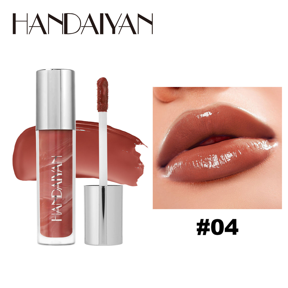 Marble Vein Lip Gloss - Hydrating Liquid Lipstick, Moisturizing Shine