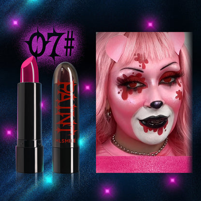 8Color Halloween Lipstick Vampire Makeup Facial Painting Dark Lipstick Christmas