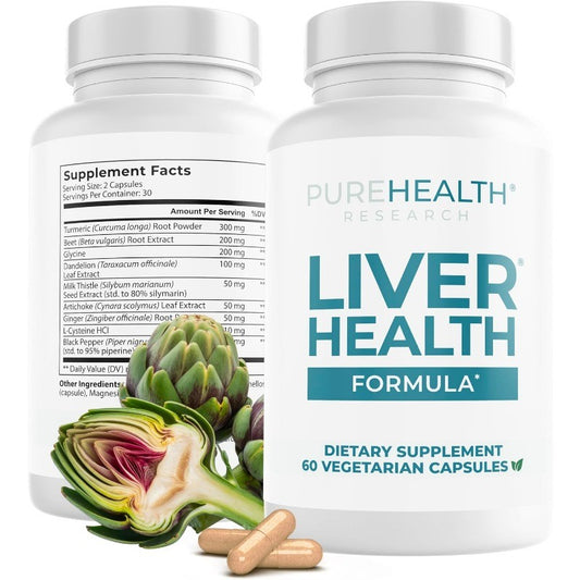 Liver Support Artichoke Milk Thistle Dandelion Root Natural Herbal Blend