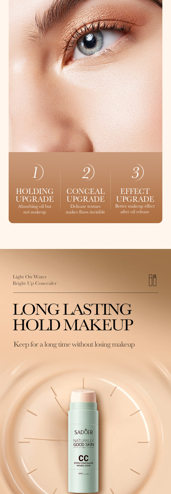 Waterproof Long-lasting CC Stick Concealer
