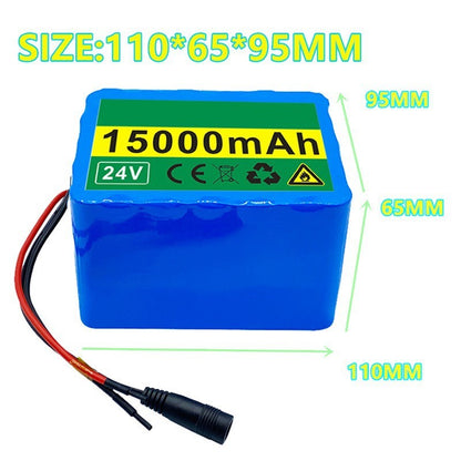 24V 15Ah 6S5P Li-ion Battery Pack for Electric Bicycle E-Scooter Wheelchair