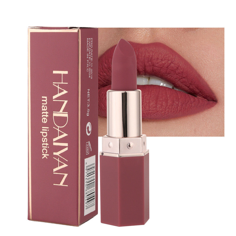 6 Colors Matte Lipstick Color Makeup Waterproof Moisturizing Long Lasting