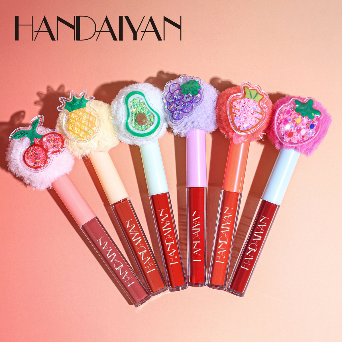 Fuzzy Fruit Lip Gloss - Velvet Matte Transfer Proof Long Lasting Liquid Lipstick