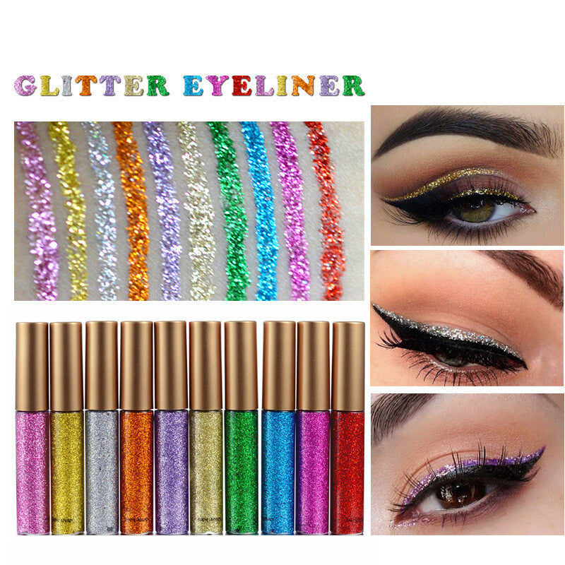 Makeup for Women 10pcs Shimmer Eye Shadow Liquid Gift Set Quick-Dry Waterproof