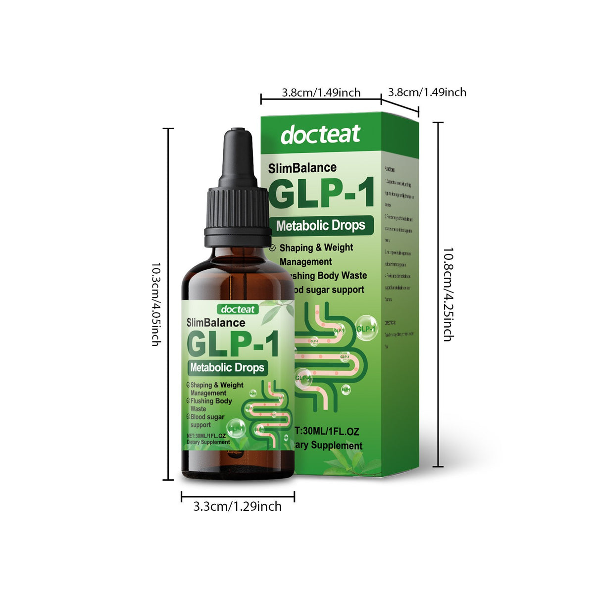 Docteat Metabolic Support Drops - Sugar Balance & Gut Wellness Aid