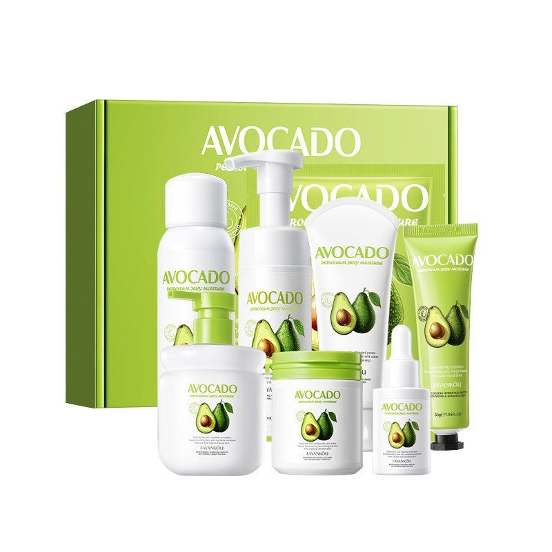 Avocado & Vaseline Moisturizing Skin Care Set Nourishing Makeup for Women Cream