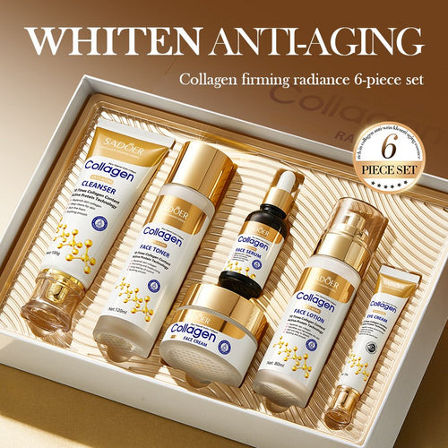 Collagen Skincare 6pcs/Set Firming Hydrating Nourishing Anti-Aging Anti-Wrinkle