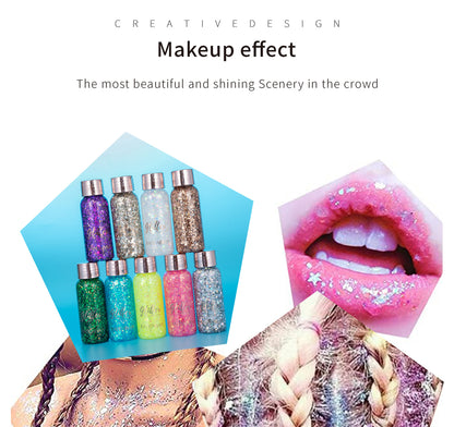 Chameleon Glitter Liquid Eye Shadow Face Body painting Makeup for Women