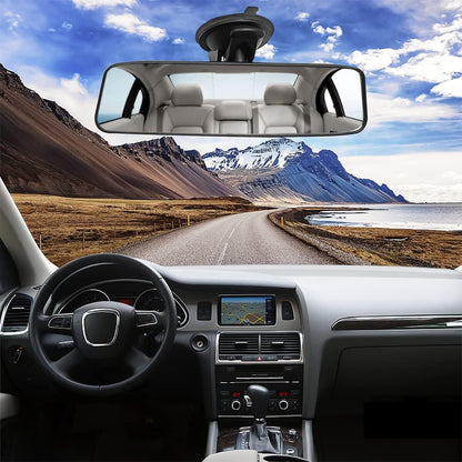 Car Rear View Mirror with Suction Cup 360 Degrees Adjustable Reduce Blind Spots