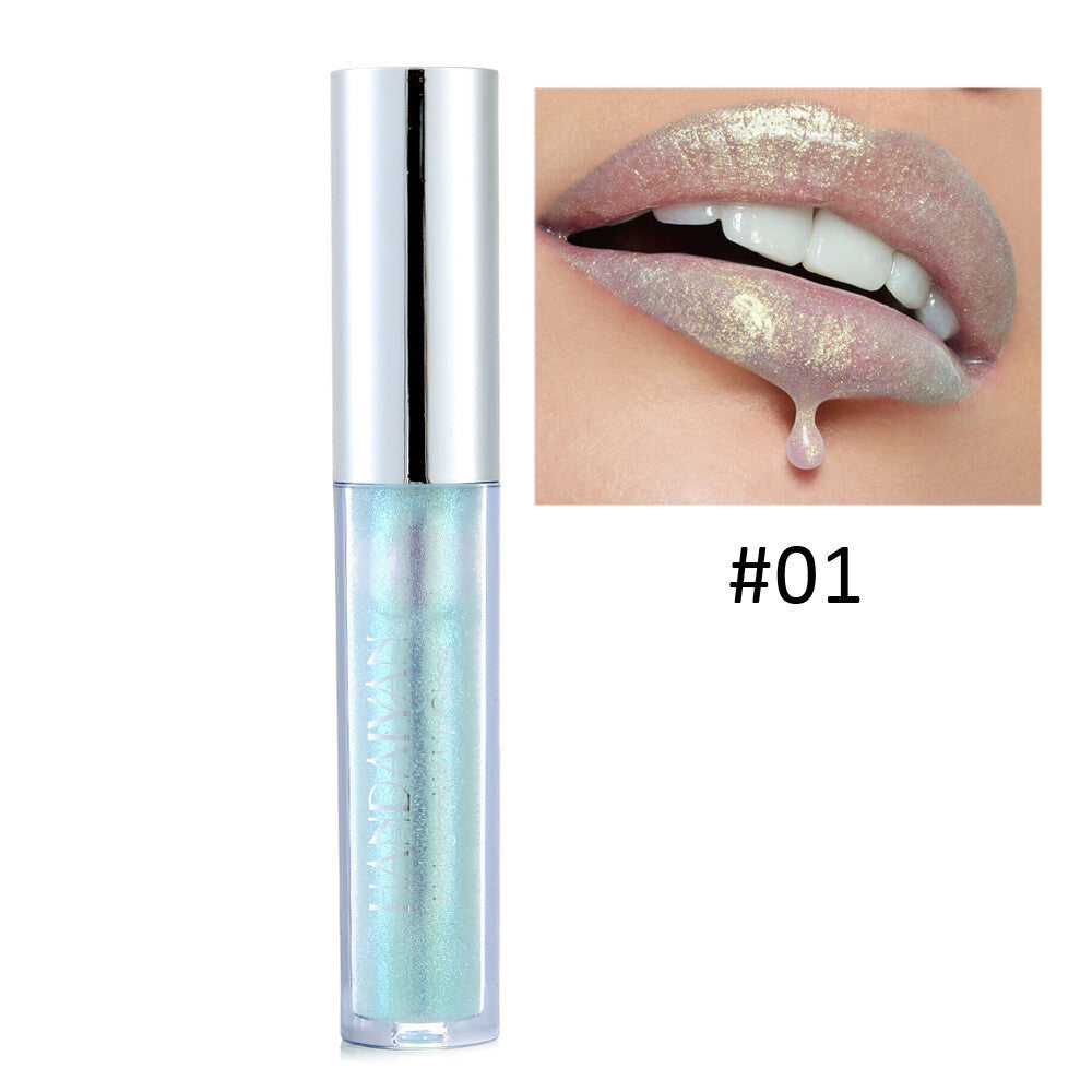 6 Colors Laser Holographic Lip Gloss Liquid Lipstick Glitter Waterproof Metallic