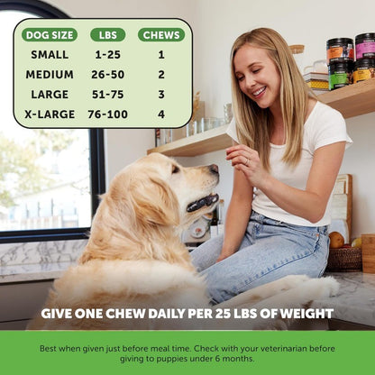 Dog Probiotics for Gut Health & Diarrhea Relief with Prebiotics, Pumpkin Flavor