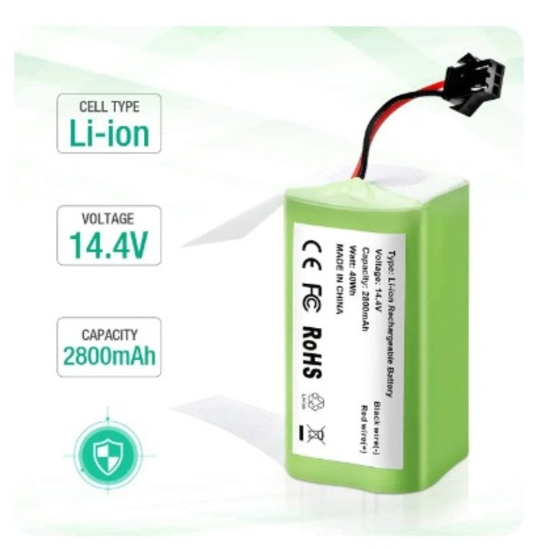 14.4V 2800mAh Battery for Ecovacs Deebot N79 N79S DN622 Eeuf Robot Vacuum