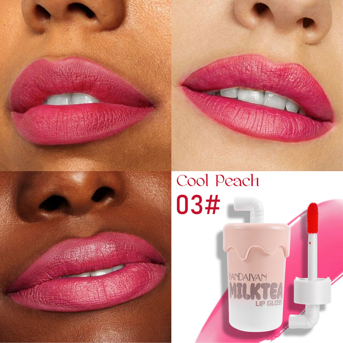Lip & Cheek Tint - Liquid Lipstick Waterproof Long Lasting Lip Gloss