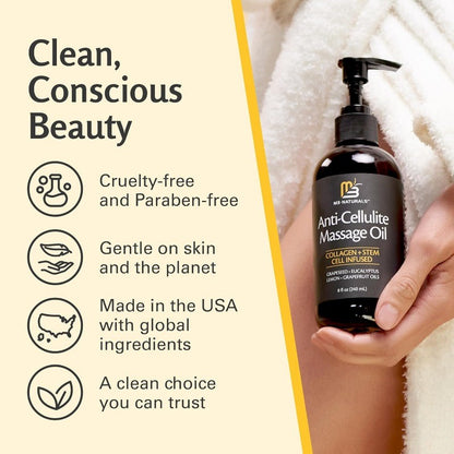Firming Body Massage Oil with Collagen for Skin Hydration Texture Improvement