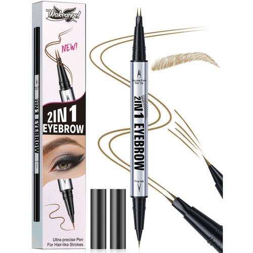 3D Dual-Ended Eyebrow Liner & Eyeliner Waterproof No Fading Long Lasting