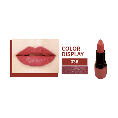 12-Color Bullet Lipstick ✨ Velvet Matte Finish 💋 Transfer-Resistant & Creamy