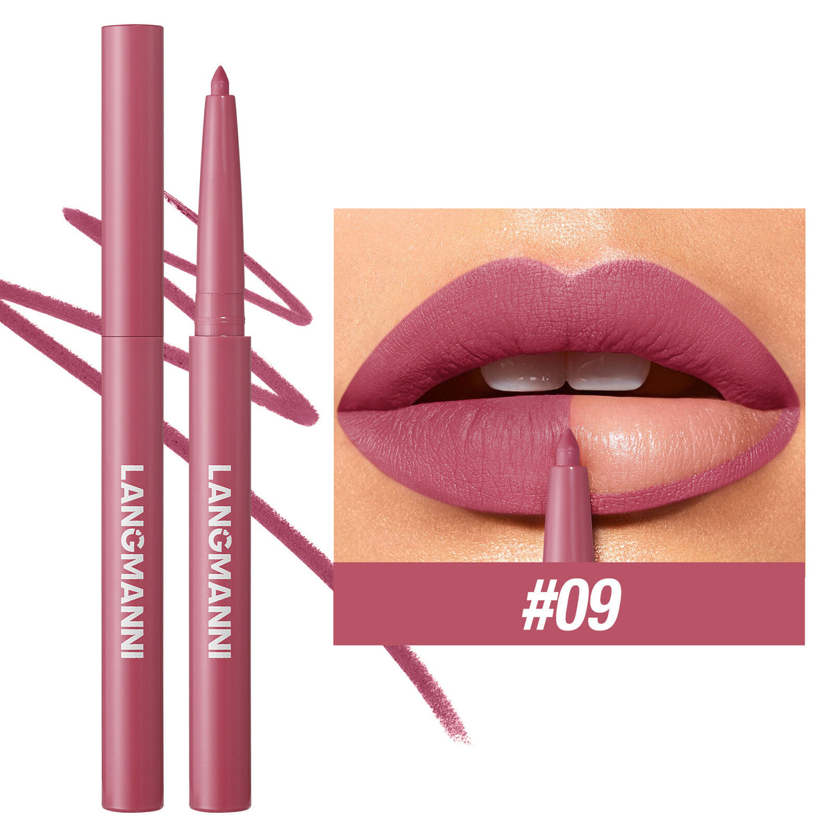 12 Colors Matte Lip Liner Pencil Set for Women Waterproof Long Lasting Lip Pen