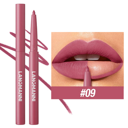 12 Colors Matte Lip Liner Pencil Set for Women Waterproof Long Lasting Lip Pen