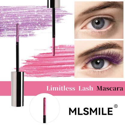 Colorful Glitter Mascara - Shimmer, Waterproof, Christmas & Cosplay Makeup