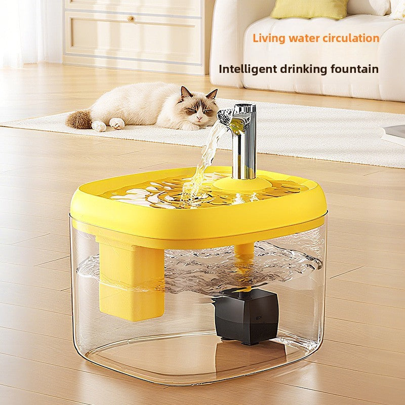 PetFlow Auto Circulation Cat Dog Water Bowl, Flowing Pet Fountain