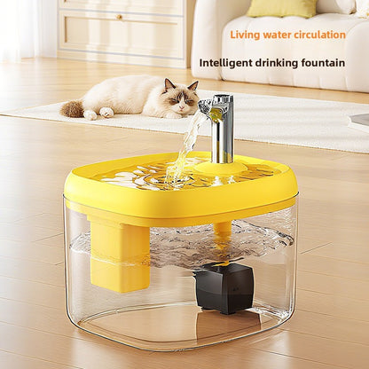 PetFlow Auto Circulation Cat Dog Water Bowl, Flowing Pet Fountain
