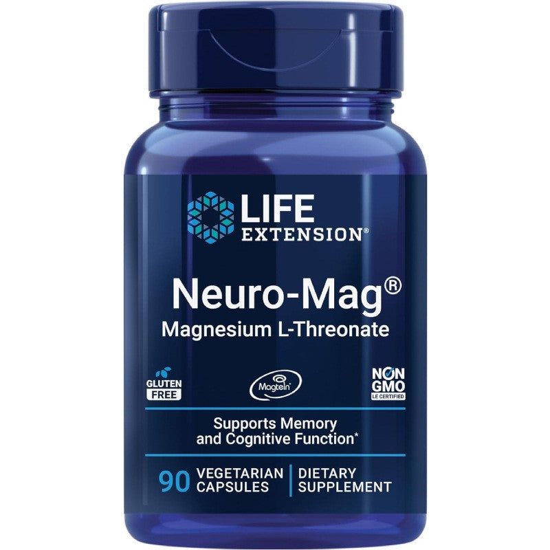 Magnesium L Threonate Capsules 90ct for Brain Memory and Cognitive Support