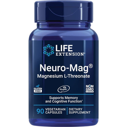 Magnesium L Threonate Capsules 90ct for Brain Memory and Cognitive Support