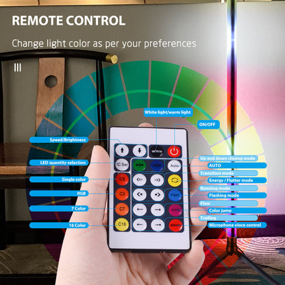 RGB intelligent atmosphere floor lamp bedroom live broadcast LED corner lamp