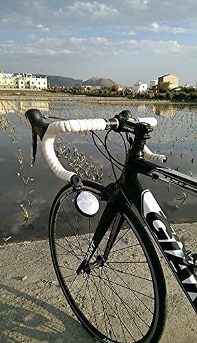 Hafny Bar End Bike Mirror Stainless Steel Lens Bicycle Mirror(Black 68 Diameter)