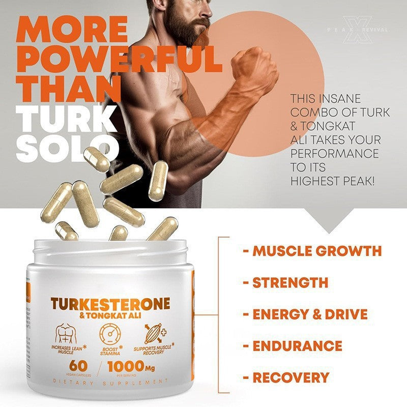 Turkesterone 1000mg(60 Capsules) Lean Muscle Growth & Recovery Supplement New