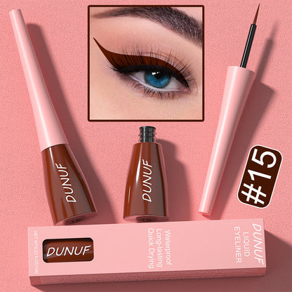 8Color Waterproof Liquid Eyeliner Vibrant Longwear Smudge-Proof Makeup for Women