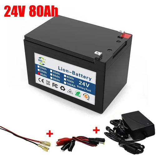 6S3P 24V 80Ah Li-ion Battery Pack for Sprayer Trolley Kids Electric Car with BMS