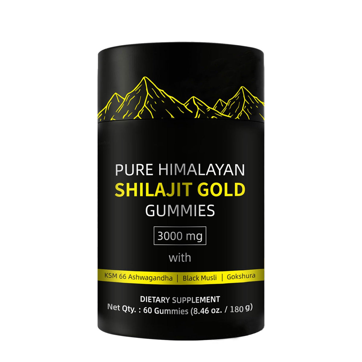 Shilajit Gummies: Pure Himalayan Shilajit with Ashwagandha & 85+ Trace Minerals