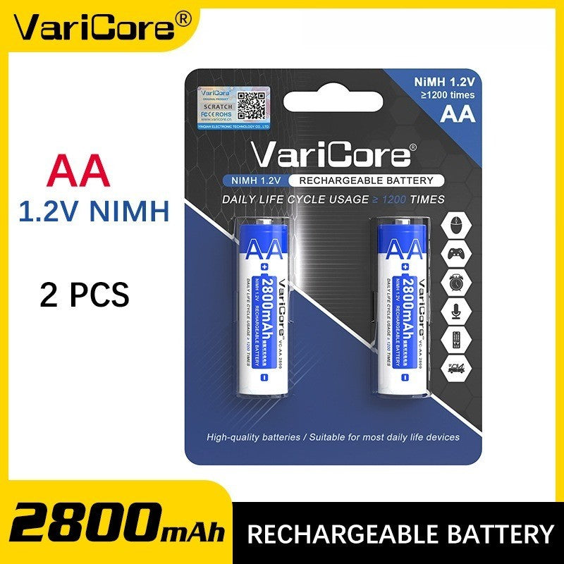 VariCore 1.2V Ni-MH AA 2800mAh High Capacity Rechargeable Battery