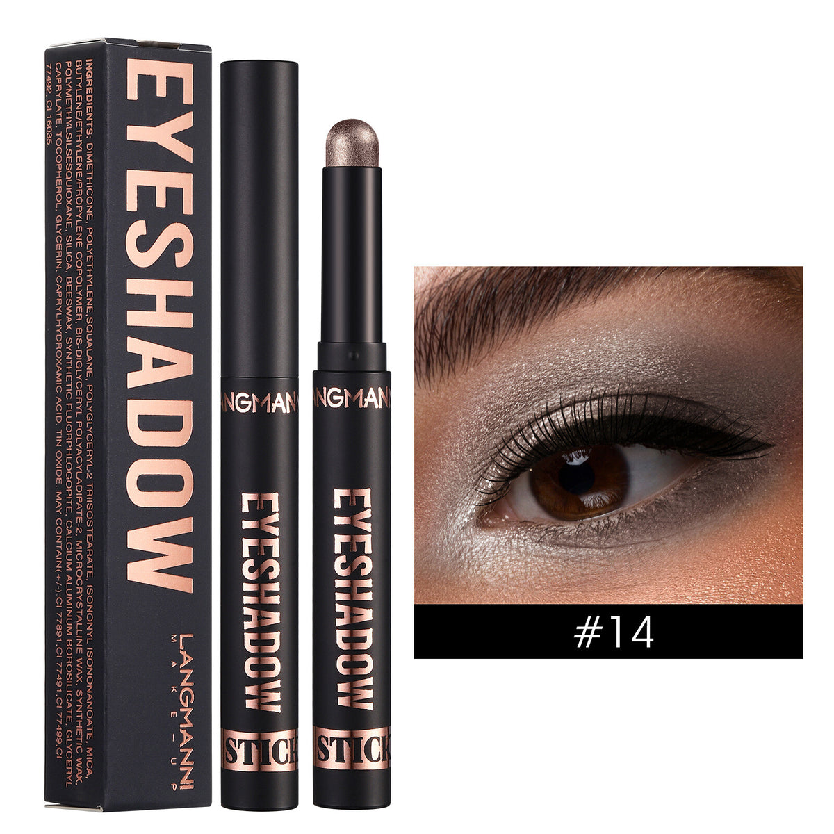 Waterproof Eye Shadow Sticks - Matte & Shimmer, Longwear, No Creasing