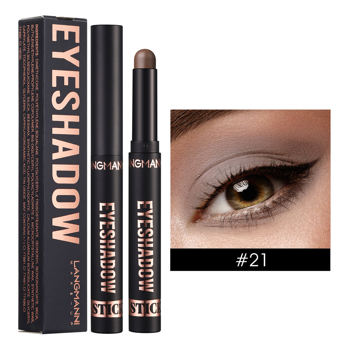 Waterproof Eye Shadow Sticks - Matte & Shimmer, Longwear, No Creasing