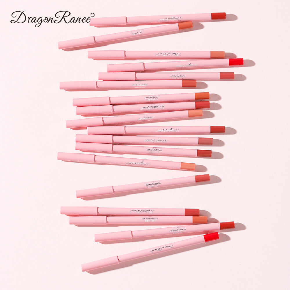 Waterproof Lip Liner & Plump Lipstick Matte Rosewood Duo Long Lasting Lip Pencil
