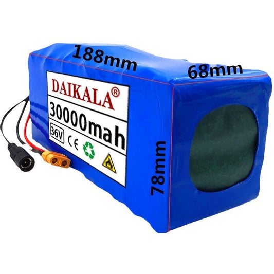 36V 30Ah 10S4P High-Power Li-ion Battery Pack for E-Bike Motorcycle