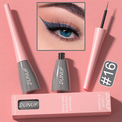 8Color Waterproof Liquid Eyeliner Vibrant Longwear Smudge-Proof Makeup for Women