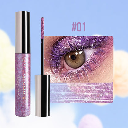 Glitter Mascara - Colorful Shimmer, Waterproof, Spiral Brush, Christmas/Cosplay