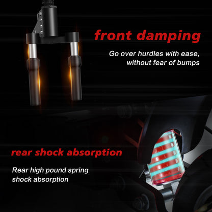 Off-road Electric Scooter Adult with Seat Dual Motor 60V 6000W 85km/h 11Inch