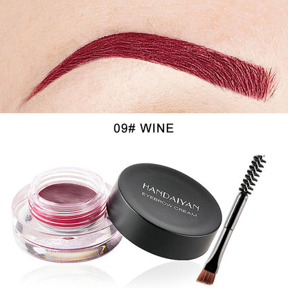 12-Color Eyebrow Liner & Mascara with Brush- Waterproof For Sparse Brows