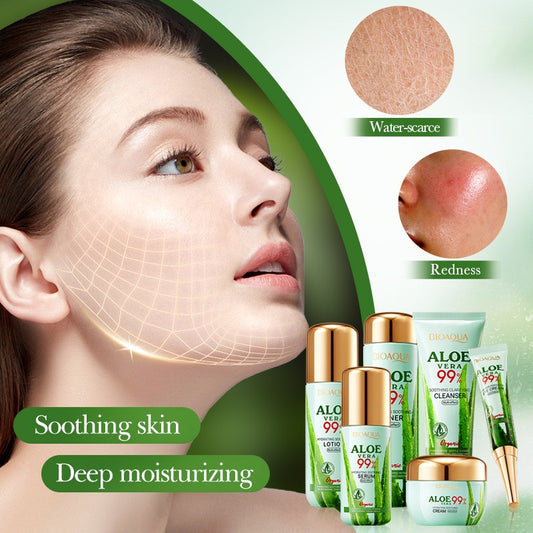 Aloe Vera Skincare Set Soothing Brightening Hydrating Gift Box Makeup for Women