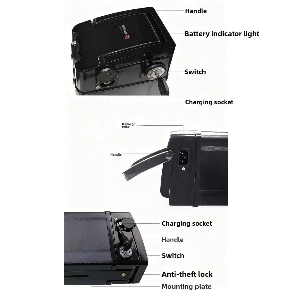 48V 52V Li-ion Power Battery for Mountain Folding Electric Bicycle E-Bike