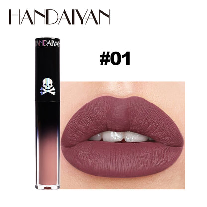 Gothic Lip Gloss Halloween Dark Matte Lip Glaze Vampire Stain Black Purple Green