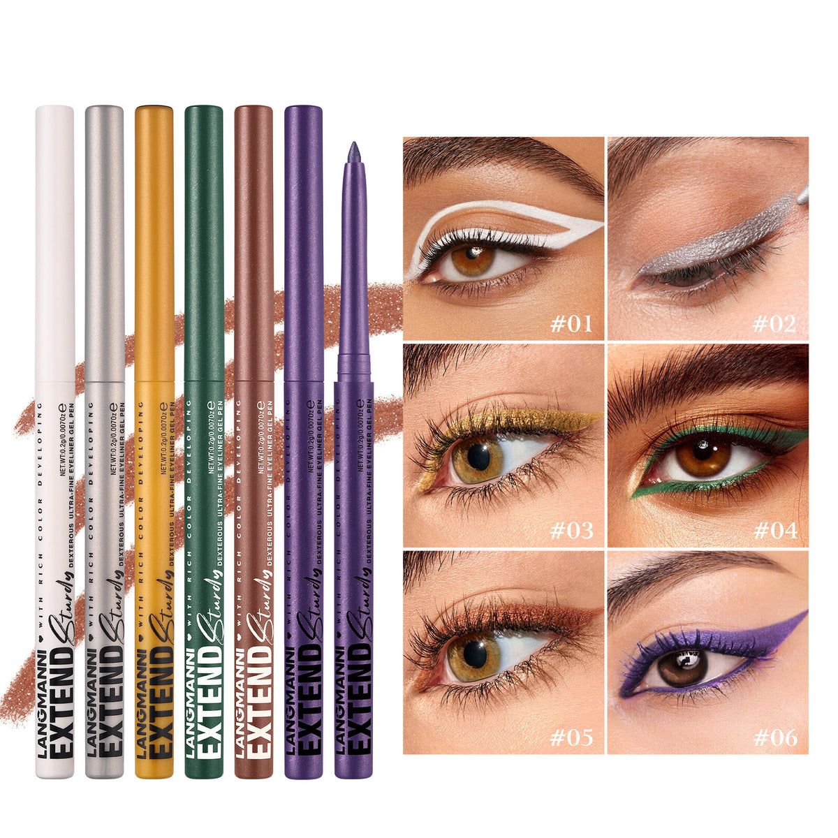 12 Color Twist-Up Gel Eyeliner Pencil Smooth Long Lasting Single Eye Liner Pen