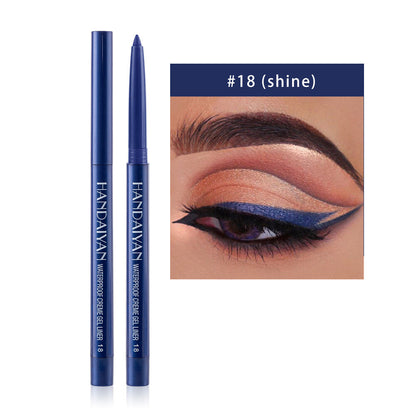 20 Color Liquid Eyeliner Pencil Black Brown Blue Waterproof Long-Lasting Makeup