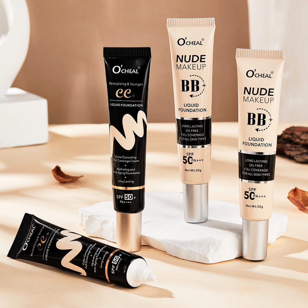 BB Cream CC SPF50+ PA+++ Tinted Moisturizer Primer Full Coverage Hydrating