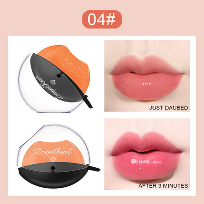 Lip-Shaped Color-Changing Lipstick - Pearl Shimmer & Long Lasting Easy to Color