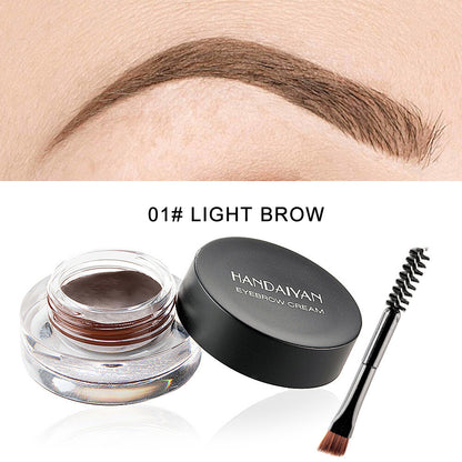 12-Color Eyebrow Liner & Mascara with Brush- Waterproof For Sparse Brows